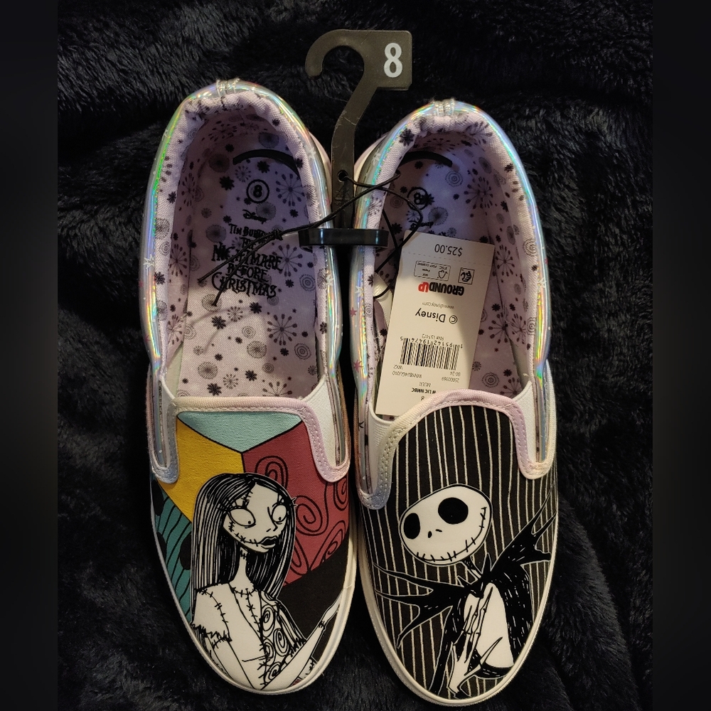 Disney Nightmare Before Christmas Slip-on Sneakers